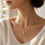 Deep Sea Aquamarine Pendant Necklace - Image 3
